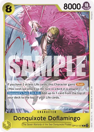 Donquixote Doflamingo #OP12-107 · Legacy of the Master One Piece card