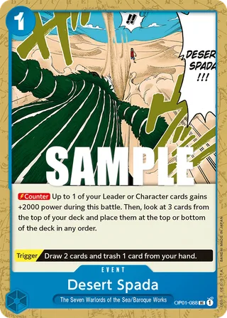 Desert Spada #OP01-088 · Romance Dawn One Piece card