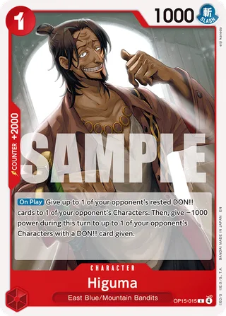 Higuma #OP15-015 · Adventure on Kami's Island One Piece card