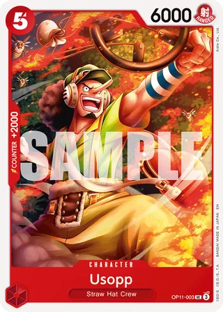 Usopp #OP11-003 · A Fist of Divine Speed Release Event Cards One Piece card
