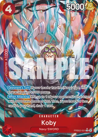 Koby (Alternate Art) #PRB02-001-alternate-art · Premium Booster -The Best- Vol. 2 One Piece card