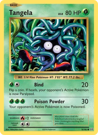Tangela #8 · Evolutions Pokémon card