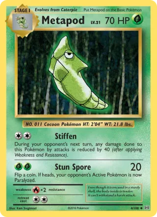 Metapod #4 · Evolutions Pokémon card