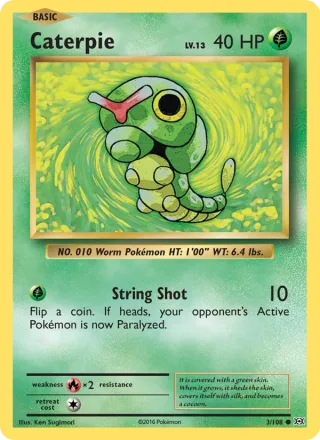 Caterpie #3 · Evolutions Pokémon card