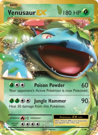 Venusaur EX #1 · Evolutions Pokémon card