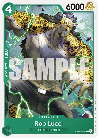 Rob Lucci #OP09-038 · Emperors in the New World One Piece card