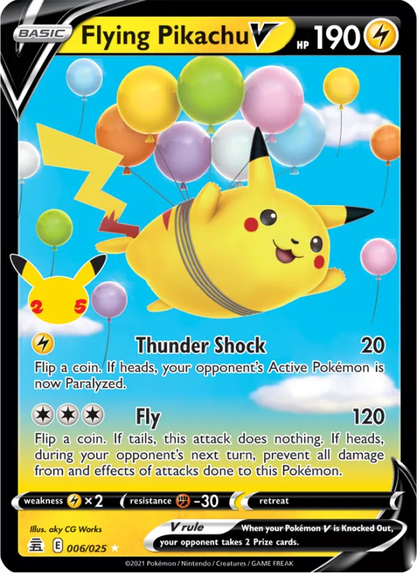 Flying Pikachu V full card art