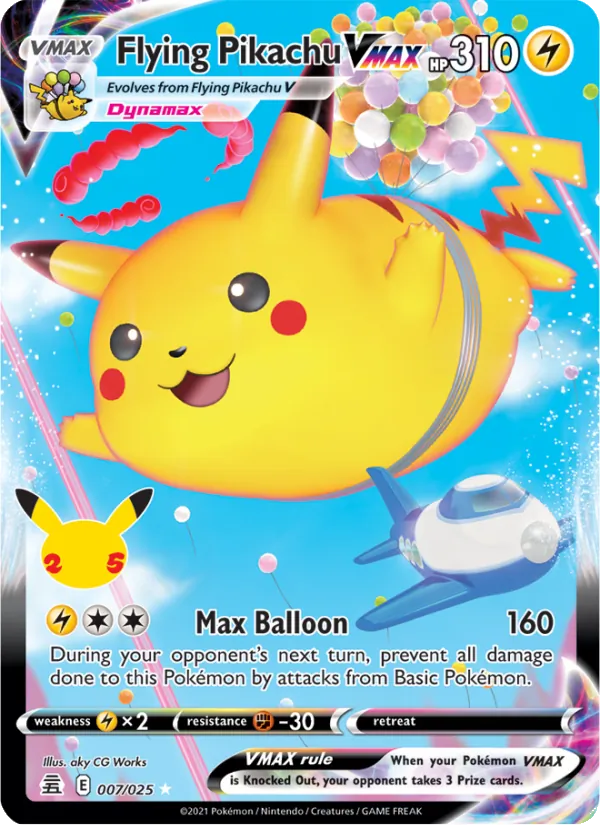 Flying Pikachu VMAX full card art