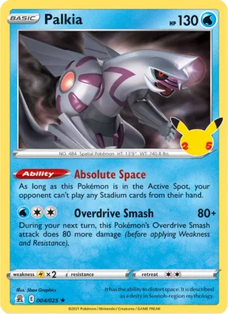 Palkia #4 · Celebrations Pokémon card