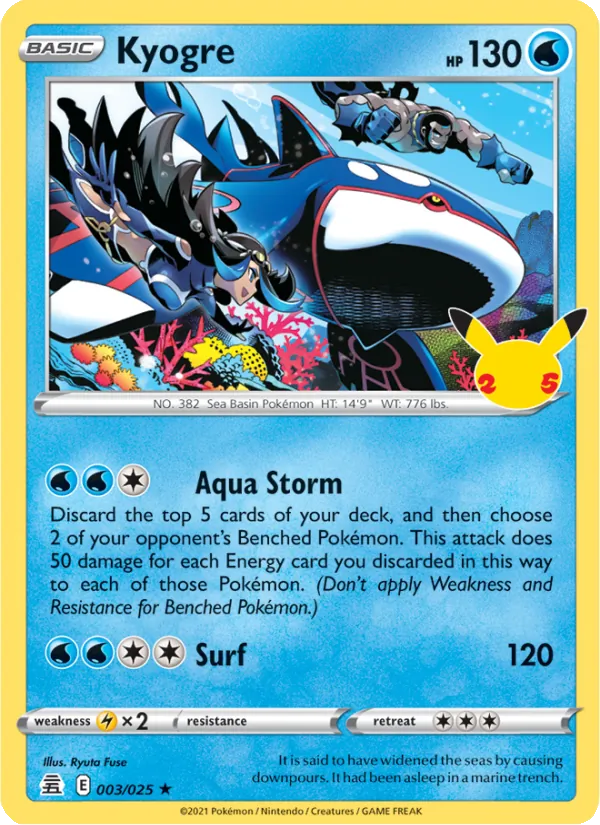 Kyogre full card art