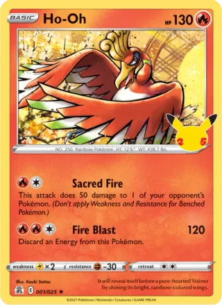 Ho-Oh #1 · Celebrations Pokémon card