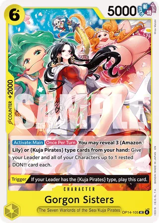 Gorgon Sisters #OP14-105 · The Azure Sea's Seven One Piece card