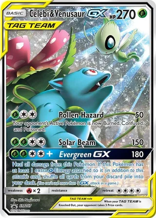 Celebi & Venusaur GX #SM167 · SM Black Star Promos Pokémon card