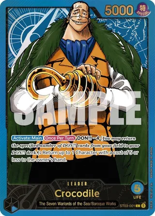 Crocodile (Premium Card Collection -Leader Collection-) #ST03-001-premium-card-collection-leader-collection · One Piece Promotion Cards One Piece card
