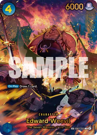 Edward Weevil (SP) #EB01-023-sp · The Azure Sea's Seven One Piece card