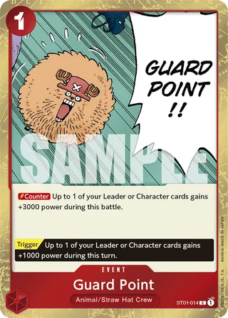 Guard Point (Textured Foil) #ST01-014-textured-foil · Premium Booster -The Best- One Piece card