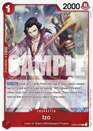 Izo (Reprint) #OP03-003-reprint · Premium Booster -The Best- One Piece card