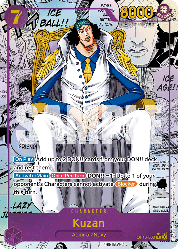 Kuzan (Manga) full card art