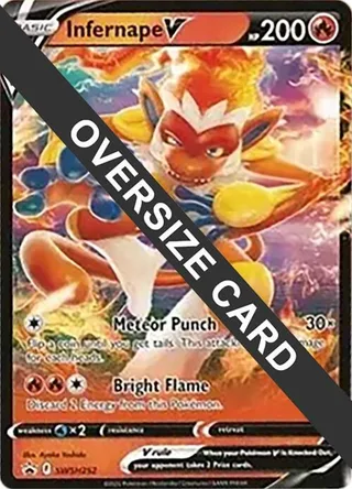 Infernape V - SWSH252 #SWS252 · Jumbo cards Pokémon card