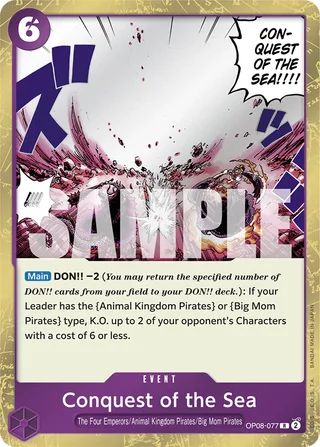 Conquest of the Sea #OP08-077 · Two Legends One Piece card