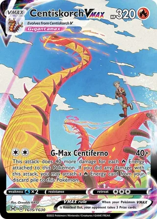 Centiskorch VMAX #TG15 · Lost Origin Trainer Gallery Pokémon card