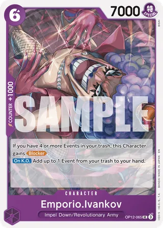 Emporio.Ivankov #OP12-065 · Legacy of the Master One Piece card