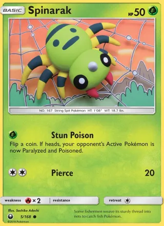 Spinarak #5 · Celestial Storm Pokémon card