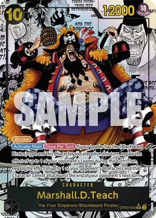 Marshall.D.Teach (Manga) #OP09-093-manga · Emperors in the New World One Piece card