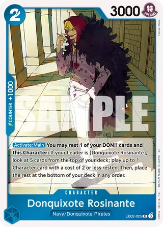 Donquixote Rosinante #EB02-025 · Extra Booster: Anime 25th Collection One Piece card