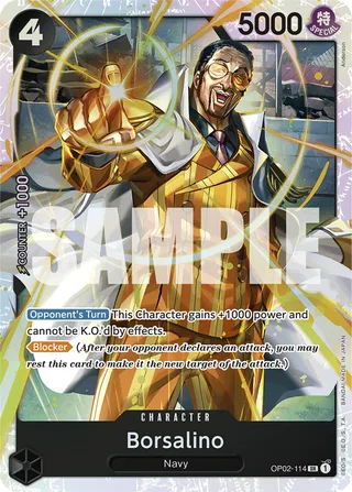 Borsalino (Championship 2023) #OP02-114-championship-2023 · One Piece Promotion Cards One Piece card