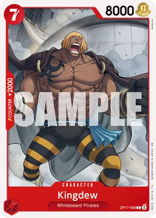 Kingdew #OP17-006 · The World's Strongest Warriors One Piece card