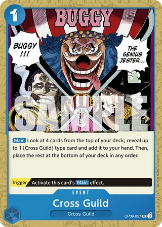 Cross Guild (Reprint) #OP09-057-reprint · ST-25: Starter Deck 25 BLUE Buggy One Piece card