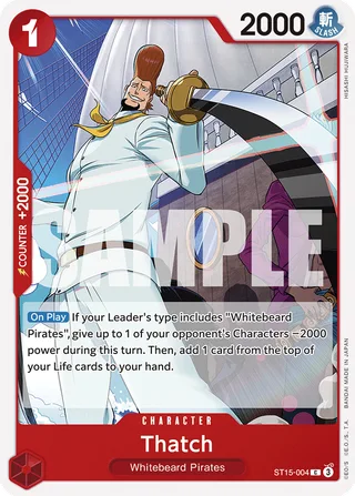 Thatch #ST15-004 · ST-15: Starter Deck 15 RED Edward.Newgate One Piece card