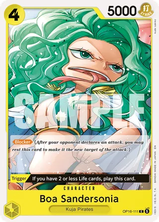 Boa Sandersonia #OP16-111 · The Time of Battle Release Event Cards One Piece card