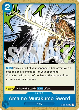 Ama no Murakumo Sword #OP06-056 · Wings of the Captain Pre-Release Cards One Piece card
