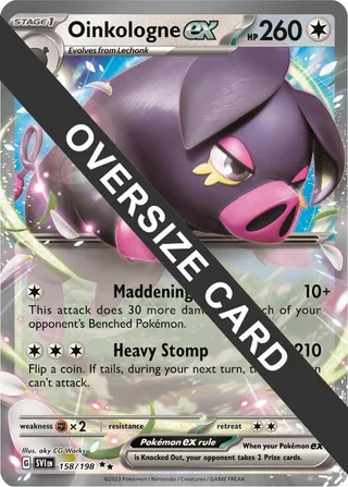 Oinkologne ex #158 · Jumbo cards Pokémon card