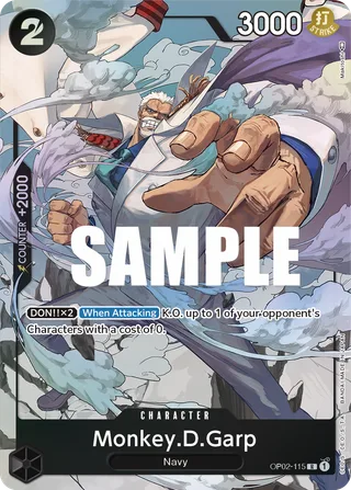 Monkey.D.Garp (Alternate Art) #OP02-115-alternate-art · Paramount War One Piece card