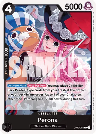 Perona #OP10-092 · Royal Blood One Piece card