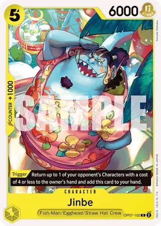 Jinbe #OP07-102 · 500 Years in the Future Pre-Release Cards One Piece card