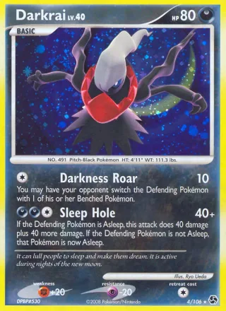 Darkrai #4 · Great Encounters Pokémon card