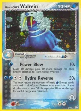 Team Aqua's Walrein · Team Magma vs Team Aqua Pokémon card