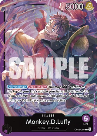Monkey.D.Luffy #OP05-060 · ST-18: Starter Deck 18 PURPLE Monkey.D.Luffy One Piece card