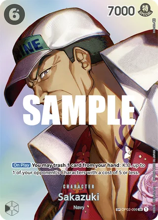 Sakazuki (Championship 2023) #OP02-099-championship-2023 · One Piece Promotion Cards One Piece card