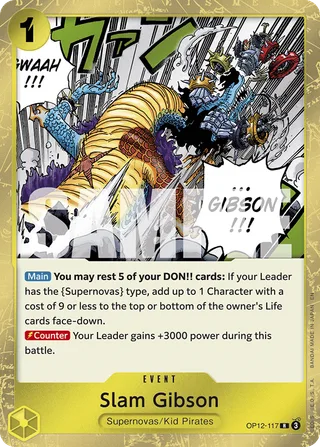 Slam Gibson #OP12-117 · Legacy of the Master One Piece card