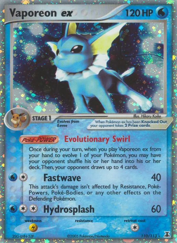 Vaporeon ex full card art