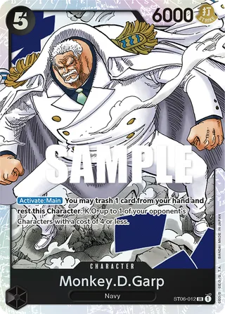 Monkey.D.Garp #ST06-012 · ST-06: Starter Deck 6 Absolute Justice One Piece card