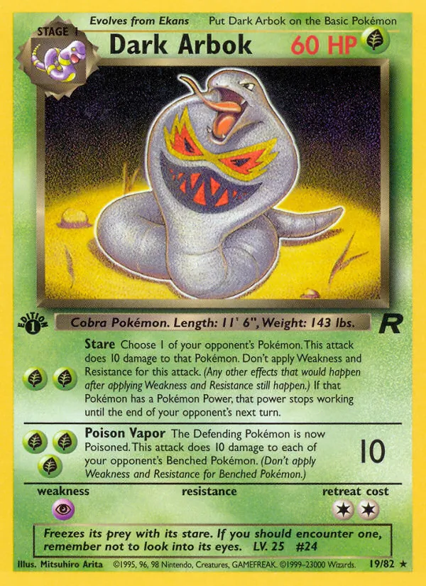 Dark Arbok full card art