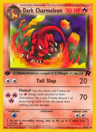Dark Charmeleon #32 · Team Rocket Pokémon card