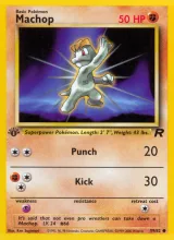 Machop · Team Rocket Pokémon card