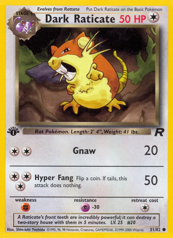 Dark Raticate full card art